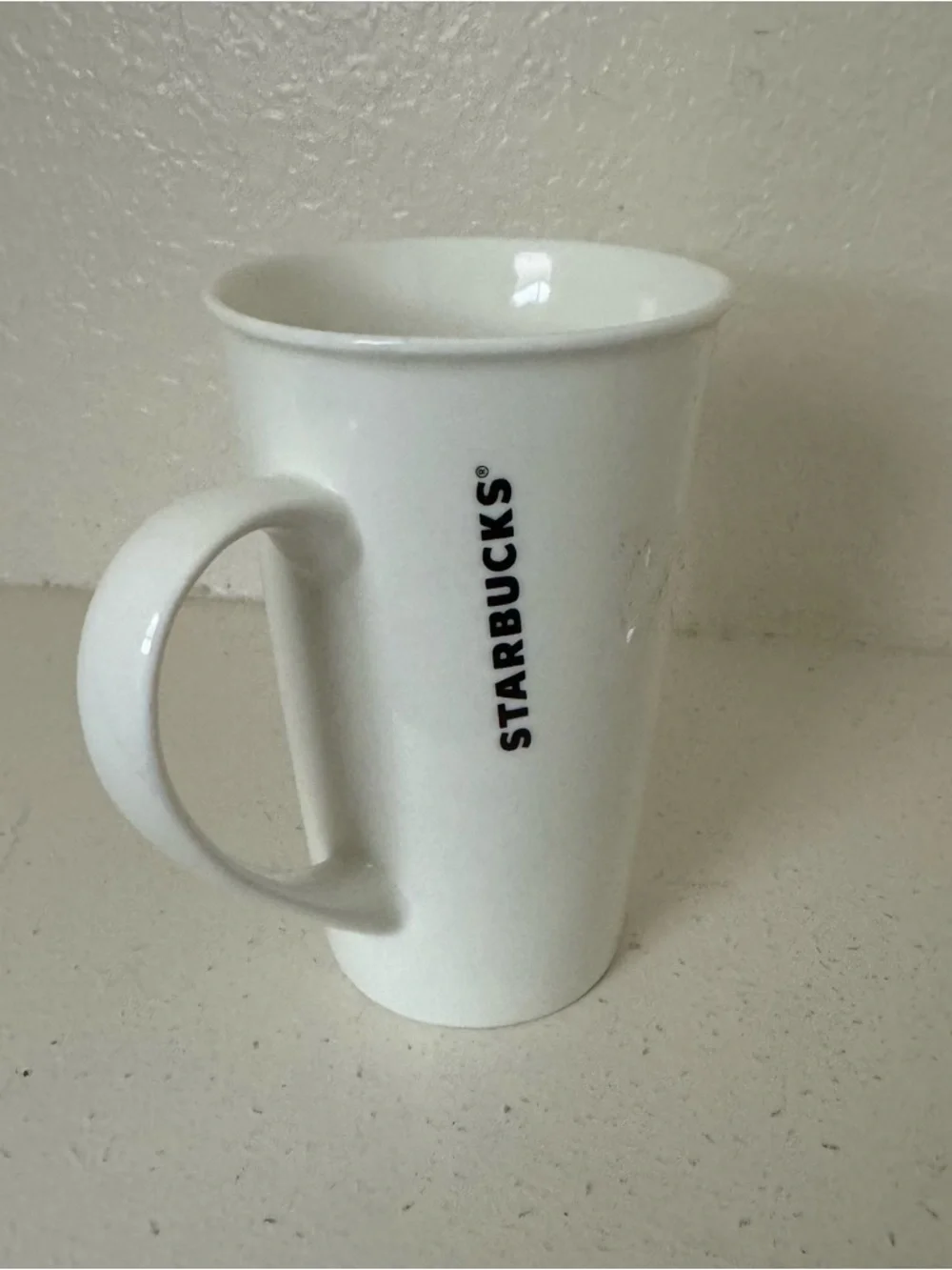 Starbucks White Ceramic Mug with Green ‎ Logo